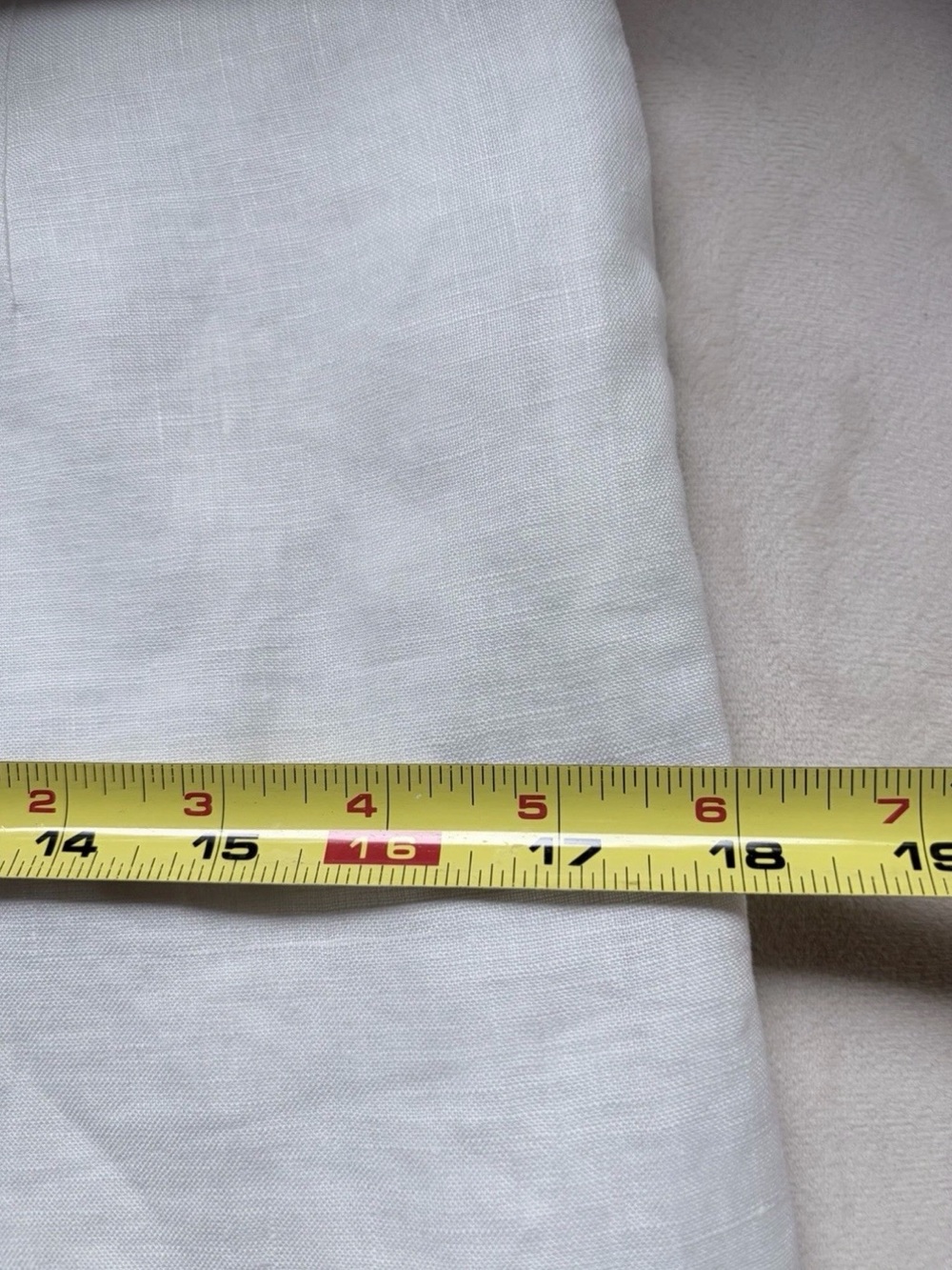 H&M white linen-blend mini dress.Criss-cross backstraps.Lined.Size US 8/EUR 38 - Picture 10 of 11